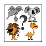 Memory card game animals