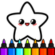Kawaii Glitter Coloring Book