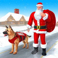 Dog Crime Chase Santa Games
