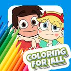Star and Marco Coloring Game