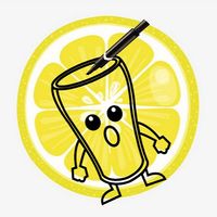 Happy Glass Lemonade Drawing