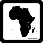 Africa blank map