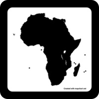 Africa blank map