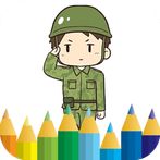 coloring cartoon soldiers
