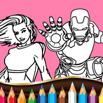 Super Hero Cartoons Coloring