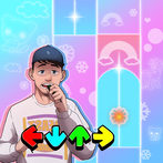 FNF MrBeast Funkin Piano tiles
