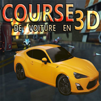 Course de voiture sport en 3D