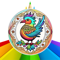 ASMR Color Mandala Bird Relief
