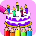 birthday cake coloring book