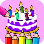 birthday cake coloring book