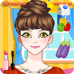 makeup dress-up and cooking