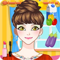 makeup dress-up and cooking