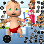 Twin siblings mother simulator