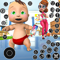 Twin siblings mother simulator