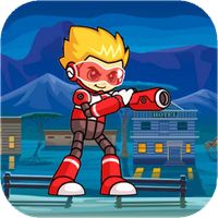 Boy Robot Gun Runner Adventure