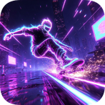 Neon Skate | Skateboard Retro