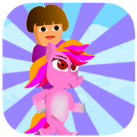Dora Riding Pony Escape Jungle