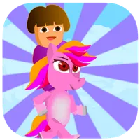 Dora Riding Pony Escape Jungle