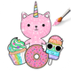 Kawaii Game Coloring Book