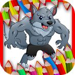 Evil Wolf Coloring Book