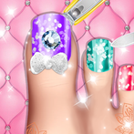 العاب بنات صالون اظافر القدمين