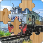 Train jigsaw puzzles