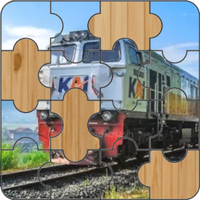 Train jigsaw puzzles