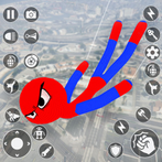 Spider Stickman Rope Hero 3D