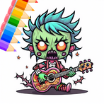 Coloring Kawaii Horror Chibi