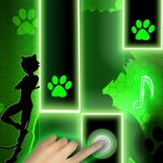 Magic Cat Piano Noir Tiles