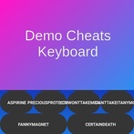 Cheats Keyboard Demo for Vice 