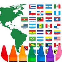 Coloring the American flag