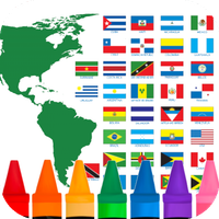 Coloring the American flag