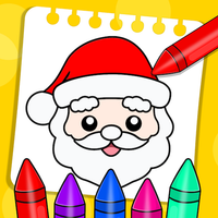 Santa Rainbow Canvas