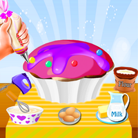 Kids Cupcakes Maker Bake Game