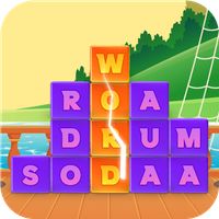 Word stacks connect words game