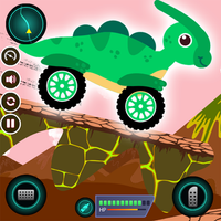 Dino Cars Hills Racing Games