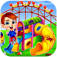 Amusement Park Cleaning Game