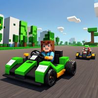 Mine Kart. Pixel Racing