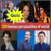 Quiz, 200 famous personalities