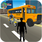 Black Spider Rope Hero City 3D
