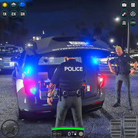 US Police Prado Parking 3D
