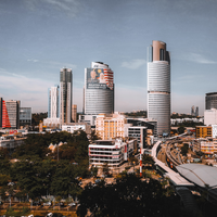 Serene lake reflections