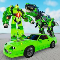 Flying Car Robot Dino Machine