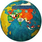 Mapa polityczna Azji - quiz