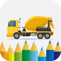 Coloring Concrete Mixer Truck