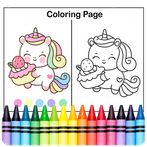 Unicorn Coloring Girl Games