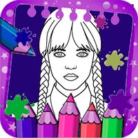Jenna Ortega Coloring Game