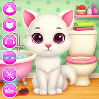 Cute Kitty Caring and Dressup