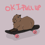 Skateboard Capybara